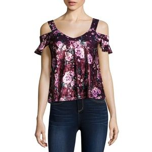 😀 3 for $20 NWT Juniors Self-Esteem Velvet Blouse